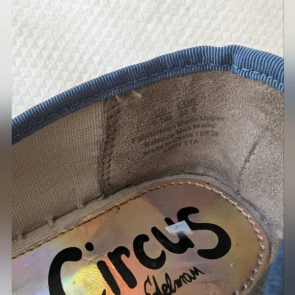 Sam Edelman Women's Circus Embellished Chambray Loretta Espadrille Size 6.5 - Picture 5 of 9